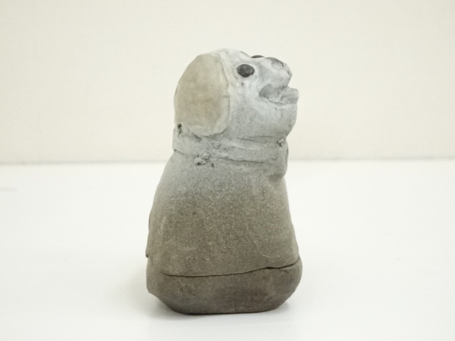  小倉健造　犬香合（共箱）